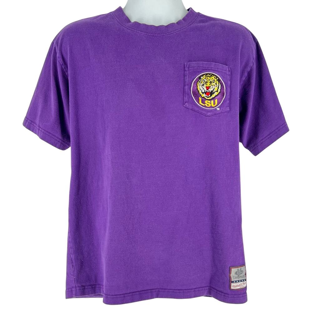 LSU Mitchell & Ness embroidered tshirt